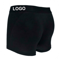Boxers pour hommes avec logo personnalisé, blancs, unis, avec ceinture élastique pour un usage quotidien, OEM personnalisé