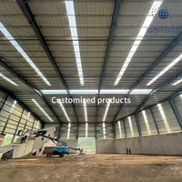 Almacén y Taller Prefabricados de Acero, Estructura de Acero para Granjas, Construcción Anticorrosiva, Protección Ambiental, Certificación CE