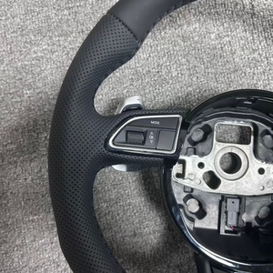 Volante de Cuero Personalizado para Audi A1 A3 A4 A5 <span class=keywords><strong>A6</strong></span> S3 S4 S5 S6 S7 RS3 RS4 RS5 RS6 RS7 S8 B8 B8.5 - Product Image 2