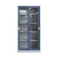 Meubles de bureau scolaire, armoire en acier à porte coulissante, armoire de rangement de fichiers en métal à bas prix