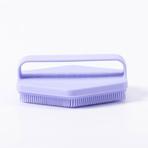 Nuevo cepillo de silicona de grado alimenticio para baño de bebés, limpiador suave para el cuero cabelludo y el cuerpo, para la caspa del bebé, fácil de sostener y suave con la piel. - Product Image 4
