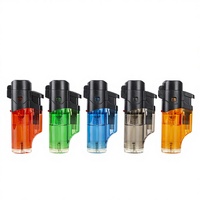 Briquet torche rechargeable au butane, tête rotative, coupe-vent, multi-usage, mini briquet