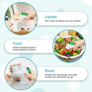Điện bé trán Nhiệt kế với giọng nói-hướng dẫn không có cảm ứng thiết kế ánh sáng ban đêm cho an toàn sơ sinh Nhiệt độ Giám sát - Product Image 3