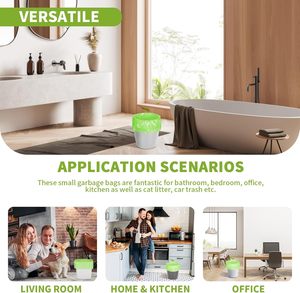 ถุงขยะพิมพ์ลายขนาดใหญ่แบบหนาพิเศษ ม้วนแบบกันรั่ว ปากแบน ขนาดสั่งทำได้ ถุงขยะแบบใช้แล้วทิ้งสำหรับขยะอาหาร จัดจำหน่ายจากโรงงาน - Product Image 6