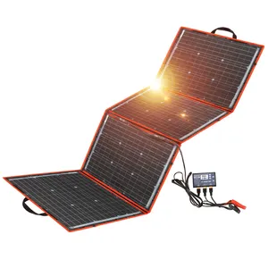 Mini Flexible Portable Outdoor Thin Flim Etfe Mobile Solar Panel Foldable 12V 110W Solar Cell Huwei Energy Charger Panels