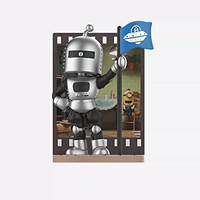 POP MART Figurines de collection mignonnes de monstres géants jaunes en boîte mystère, Ornement de bureau, Jouet surprise, Cadeau pour les amateurs de dessins animés