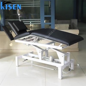KISEN Factory Cheap Price Custom <b>Electric</b> Height Color Customization Adjustable Massage <b>Table</b> Treatment <b>Table</b> Massage Bed - Product Image 4