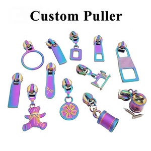 Nhà Sản Xuất Cầu Vồng Dây Kéo Thanh Trượt Kéo Quyến Rũ Cho Túi Xách Giày Mạ Thanh Trượt Dây Kéo Cầu Vồng <span class=keywords><strong>Colour</strong></span> Không Khóa Kim Loại Thanh Trượt Puller - Product Image 6