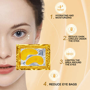 Hoja de colágeno dorado, parche <span class=keywords><strong>para</strong></span> máscara de <span class=keywords><strong>ojos</strong></span>, en forma de media luna, brillo hidratante, reduce las ojeras, se adapta perfectamente a <span class=keywords><strong>los</strong></span> <span class=keywords><strong>ojos</strong></span>, todo tipo de piel - Product Image 5