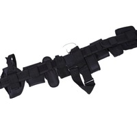 Ceinture tactique modulaire 10 en 1 en nylon 1680D avec boucle à dégagement rapide en plastique pour agent de sécurité