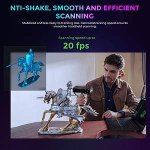 Escáner 3D CR-Scanner Otter 20fps con Visión Estéreo de Cuatro Lentes 10-2000mm para Impresión 3D en Stock Negro - Product Image 6