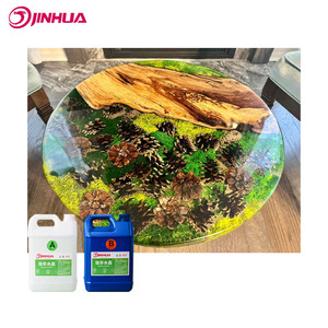 Pegamento de resina epoxi Crystal AB y endurecedor líquido transparente Ecológico para madera y RiverTables - Product Image 1