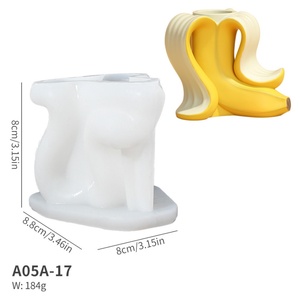 Moule en silicone pour bougie en forme de banane, moule à fruits pour bougie, décoration d'intérieur, moule à bougie parfumée, résine - Product Image 6