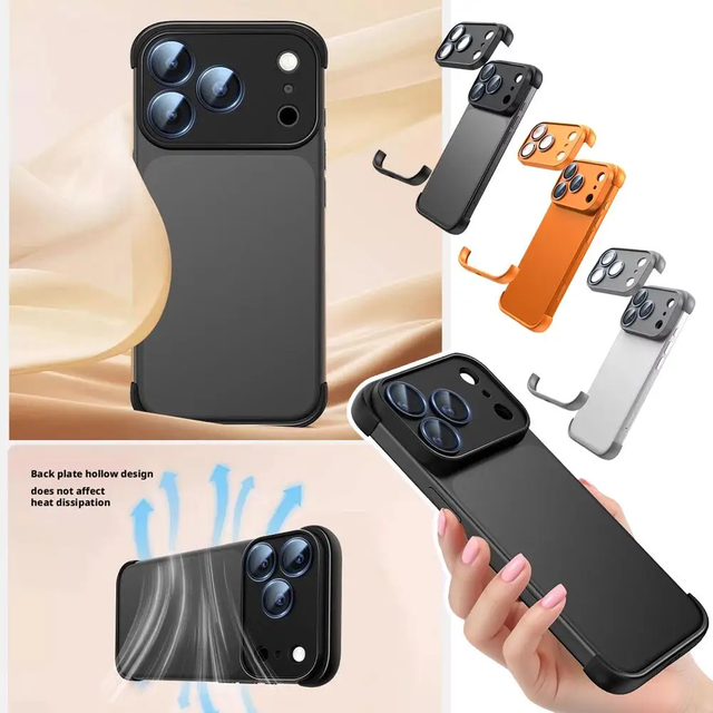 Frameless Case Camera Lens Protector Cover for iPhone 17 Air 16 Pro Max 15 Plus 14 13 12 11 Phone Protection Bumper Accessories