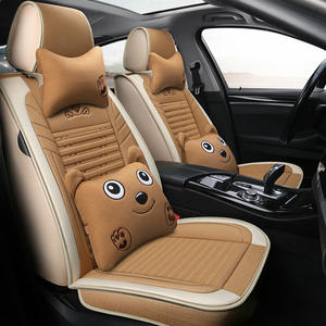Housse de siège de voiture universelle en coton de luxe, ensemble complet, coussin, toutes saisons, garantie 1 an, accessoires de voiture - Product Image 3