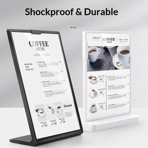 Expositor <span class=keywords><strong>de</strong></span> Mesa Anticaída para Publicidad en Cafeterías y Tiendas <span class=keywords><strong>de</strong></span> Té, Soporte para Póster A4, Soporte para <span class=keywords><strong>Menú</strong></span> <span class=keywords><strong>de</strong></span> <span class=keywords><strong>Bebidas</strong></span> A5, Tarjetero <span class=keywords><strong>de</strong></span> Plástico A6 - Product Image 1