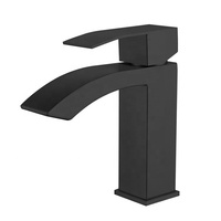 Robinet de lavabo de salle de bain en acier inoxydable Hansa Latrava, robinet de lavabo de salle de bain à trou unique, eau chaude et froide