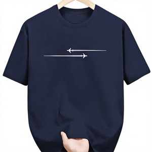 Summer Men 100% Cotton Casual Loose Printed Comfortable Sports Round Neck Short Sleeve T-shirt Oversized Graphic Tee Streetwear - Product Image 3