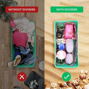 Clear <b>Beach</b> Bag Organizer for Bogg Bag <b>Accessories</b> Compatible with Bogg Bag XL PVC <b>Beach</b> Tote HandBags Insert Divider Pouch - Product Image 2