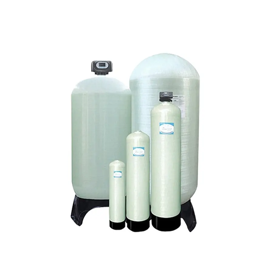 Réservoir FRP quartz sable filtre à charbon actif équipement de traitement de l'eau adoucie