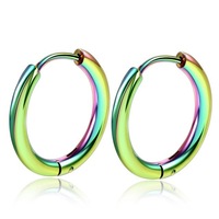 Haute qualité plusieurs couleurs en acier inoxydable boucles d'oreilles en acier chirurgical Piercing bijoux bijoux de corps Piercing