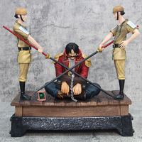 Statue d'action en PVC hautement détaillée One Piece - Scène de pendaison de Gol D. Roger - Modèle de collection - Figurine d'anime - Cadeaux