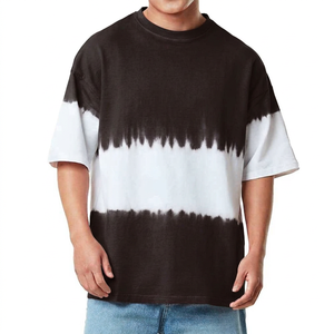 Camiseta de algodón oversize para hombre con estampado de logo de letras, cuello redondo, manga corta, estilo casual, tejido de punto. - Product Image 5