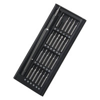 Jeu de tournevis magnétique de précision 25 en 1 Jeu de tournevis manuel multi-spécifications pour réparation d'ordinateur de montre de téléphone portable