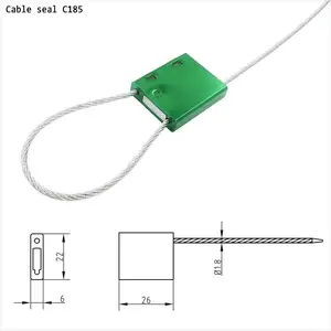 非予備成形スチールケーブルワイヤーコンテナセキュリティシールロック1.8*300mm