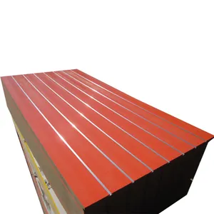 פסיס קיר לוח/עץ חריץ קיר עם חריצים MDF Slatwall לוחות תצוגת מדף