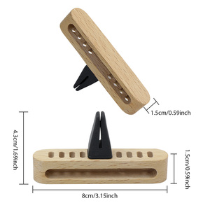 Difusor de Aceites Esenciales Personalizado de Madera para Coche, Tipo Anillo, con Varillas de Recarga para Oficina, Cocina y Baño - Product Image 4