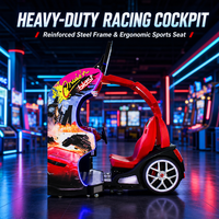 Machine de jeu vidéo d'arcade de course automobile à monnayeur avec écran de 42 pouces pour centres de jeux