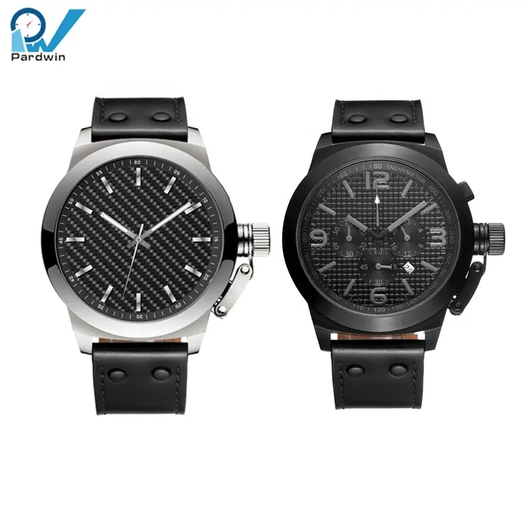 Mixed Colors Case Watches Forged Carbon Fiber with Carbon Rubber Strap Men's Stainless Steel 2019 Watch Mechanical OEM Logo