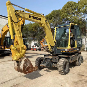 Low Price Original Used Hyundai HW60-9 <b>Wheel</b> Excavator 5ton 6ton Digger Good Working Performance Shanghai - Product Image 2