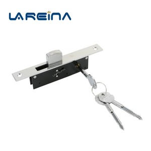 Cerradura de puerta corredera de fábrica <span class=keywords><strong>Lareina</strong></span> cerradura de puerta corredera de perfil mico para puerta de marco de aluminio con llaves cruzadas - Product Image 1