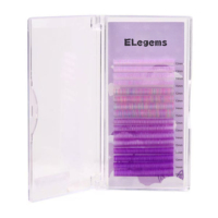 Extensions de cils rouge/blanc/bleu/violet 0.07 0.05 cils pour Extension Extensions de cils noirs Livraison gratuite