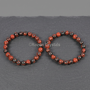 Fournisseur de pendentifs sculptés en obsidienne mahogany, pierres de cristal, cercle d'énergie Reiki, provenant du Gujarat, en vente - Product Image 5