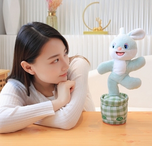 36Cm Điện Thú Nhồi Bông Xương Rồng Đồ Chơi Sang Trọng Ca Hát Nhảy Múa Tking Thỏ Bò Tăng Trẻ Em Điện Đồ Chơi Sang Trọng - Product Image 5