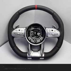 Volant de course en cuir et fibre de carbone LED personnalisable, en promotion, pour Mercedes-Benz Classes <span class=keywords><strong>C</strong></span>/E/S/G, livraison rapide - Product Image 4