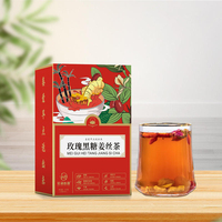 Teh Herbal Gula Merah Jahe Kurma 150g 15g X 10 Kurma Merah Mawar Wolfberry Molase Longan Karamel Rempah-rempah Lezat Set Hadiah