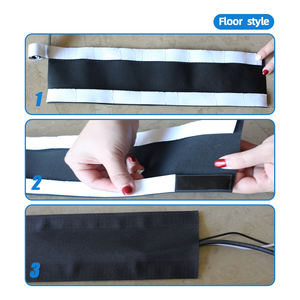 케이블 그립 바닥 전선 정리 보호 커버 트렁킹 벨크로 와이어 케이블 커버 - Product Image 5