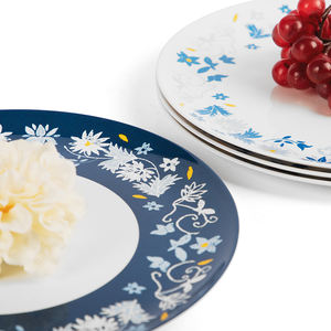 ברבור מסעדה סיטונאית צלחות מלמין פלסטיק 10 אינץ עגול ארוחת ערב סטים לשימוש פנימי וחיצוני - Product Image 3