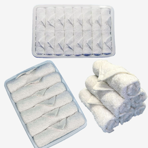 Serviettes jetables parfumées au citron pour avion, 12 pièces, <span class=keywords><strong>avec</strong></span> clips, pour le visage et les mains - Product Image 3