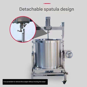 <b>Large</b> Industrial Electric Automatic <b>Cooking</b> Mixer Stainless Steel <b>Cooking</b> <b>Pot</b> Industrial Stirring Feature for Spice Sauce - Product Image 2