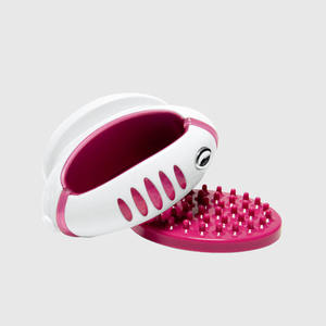 جهاز تدليك كهربائي فاخر أنيق باللون الوردي والأبيض مع رأس مدبب للجسم للاسترخاء اليومي في المنزل والمكتب - Product Image 2