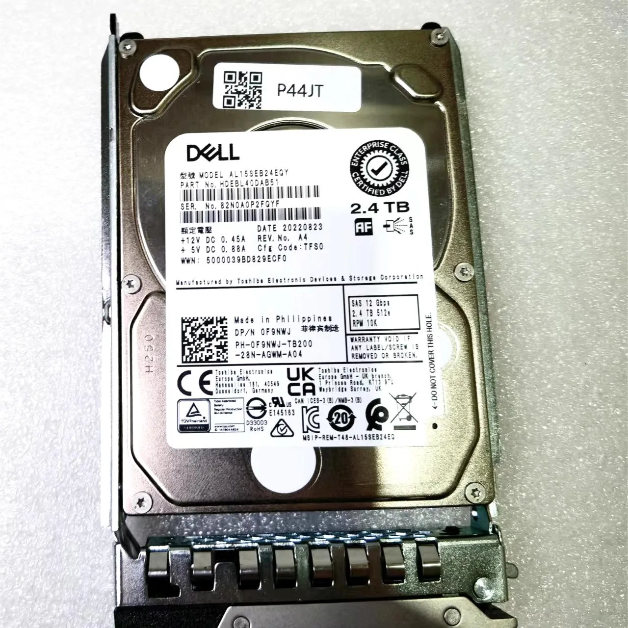 Hard Disk 2.5 Sas Sata 2.4tb 2.4t 10k Internal Server Hard Disk Drive For Dell