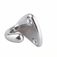 Nuevo Gancho Abierto para Abrigos, Grado Marino, Acero Inoxidable 304/316, Colgador de Ropa para Yate, Pulido Espejo, Montaje con Tornillos, 27x27mm