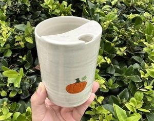 اليدوية لطيف اليقطين السيراميك للذهاب كوب أو اليقطين إبقاء كوب - Product Image 3