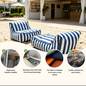 Divano in Schiuma per Bambini <span class=keywords><strong>da</strong></span> Esterno, Impermeabile, Modulare, per Patio, <span class=keywords><strong>Giardino</strong></span>, Cortile, Sala Giochi, Soggiorno - Product Image 2