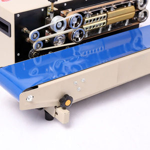 Machine Sealing Bag Plastic DBF-770 Automatic Continuous Band Sealer Machine Sealing Machine Bag Sealer Plastic Horizontal Plastic Bag Sealer